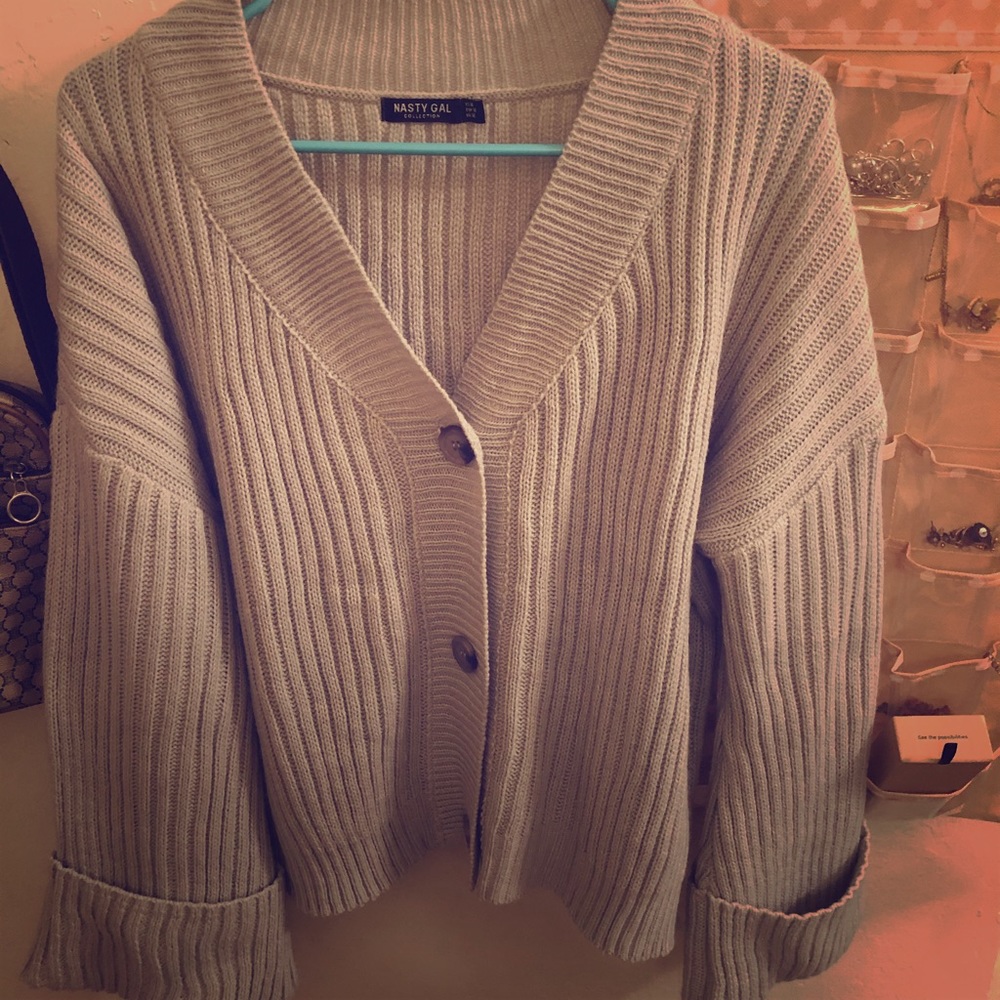Knit loungewear sweater and shorts set